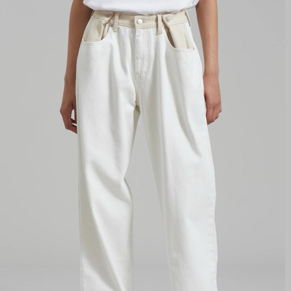 The frankie shop Hayla jeans in white/cream